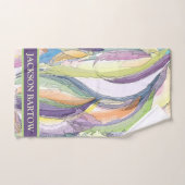 Farbiges Personalisiertes HandtuchSet Badhandtuch Set (Handtuch)