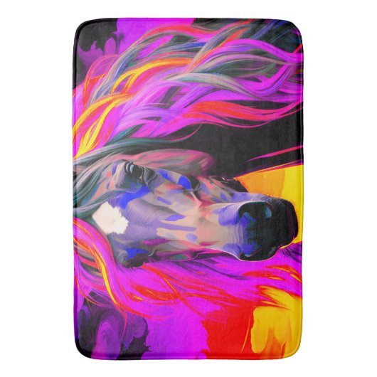 Farbiges Pferd Badematte (Vorderseite Vertikal)