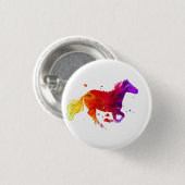 Farbiges Pferd Button (Vorne & Hinten)