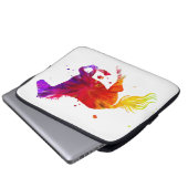 Farbiges Pferd Laptopschutzhülle (Vorne Knopf)