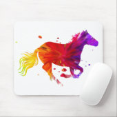 Farbiges Pferd Mousepad (Mit Mouse)