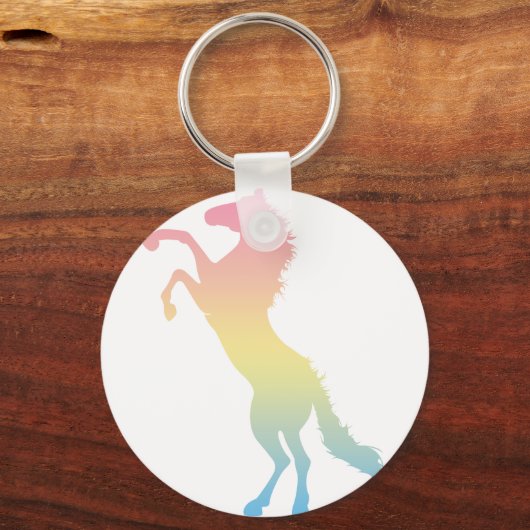Farbiges Pferd Schlüsselanhänger (Vorderseite)