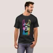 Farbiges Pferdedesign T-Shirt (Vorne ganz)