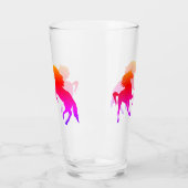 Farbiges Pferdekuppelglas Glas (Links)