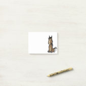 Farbiges Pferdemuster Post-it Klebezettel (Auf Schreibtisch)