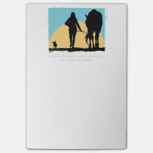 Farbiges Pferdemuster Post-it Klebezettel