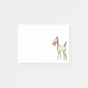 Farbiges Pferdemuster Post-it Klebezettel