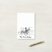 Farbiges Pferdemuster Post-it Klebezettel (Auf Schreibtisch)