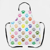 Farbiges Pfotenmuster Schürze (Vorderseite)