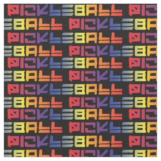 Farbiges Picklaballmuster Stoff (Nahaufnahme)