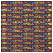 Farbiges Picklaballmuster Stoff (Muster)