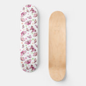Farbiges Pink Girly Butterfells Skateboard (Vorderseite)