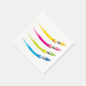 Farbiges Pinselpapier Napkins Serviette (Ecke)