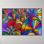 Farbiges Pinwheels Poster (Vorne)