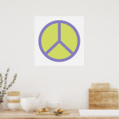 Farbiges Plakat für das Friedenszeichen (Küche)