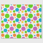 Farbiges Polka-dot-Papier Geschenkpapier (Flach)