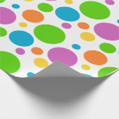 Farbiges Polka-dot-Papier Geschenkpapier (Ecke)