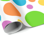 Farbiges Polka-dot-Papier Geschenkpapier (Rolleneckpunkt)