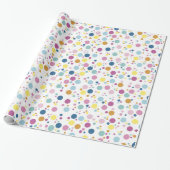 Farbiges Polka Dots Muster Geschenkpapier (Ungerollt)