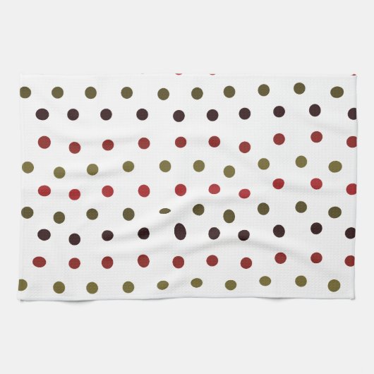 Farbiges Polka Dots Muster Geschirrtuch (Horizontal)