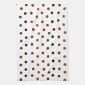 Farbiges Polka Dots Muster Geschirrtuch (Vertikal)