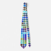 Farbiges Polka Dots Muster Krawatte (Vorderseite)