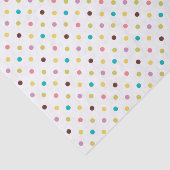 Farbiges Polka Dots Muster Seidenpapier (Ausschnitt)