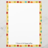 Farbiges Polka Dots Papier (Vorderseite)