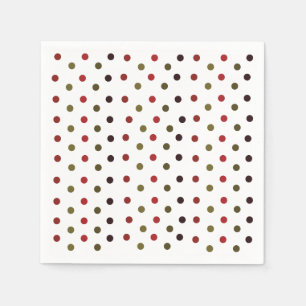 Farbiges Polka Dots Pattern Party Serviette