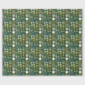 Farbiges Polka Dots Retro Muster 3 Geschenkpapier (Flach)