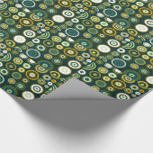 Farbiges Polka Dots Retro Muster 3 Geschenkpapier (Ecke)