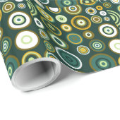 Farbiges Polka Dots Retro Muster 3 Geschenkpapier (Rolleneckpunkt)