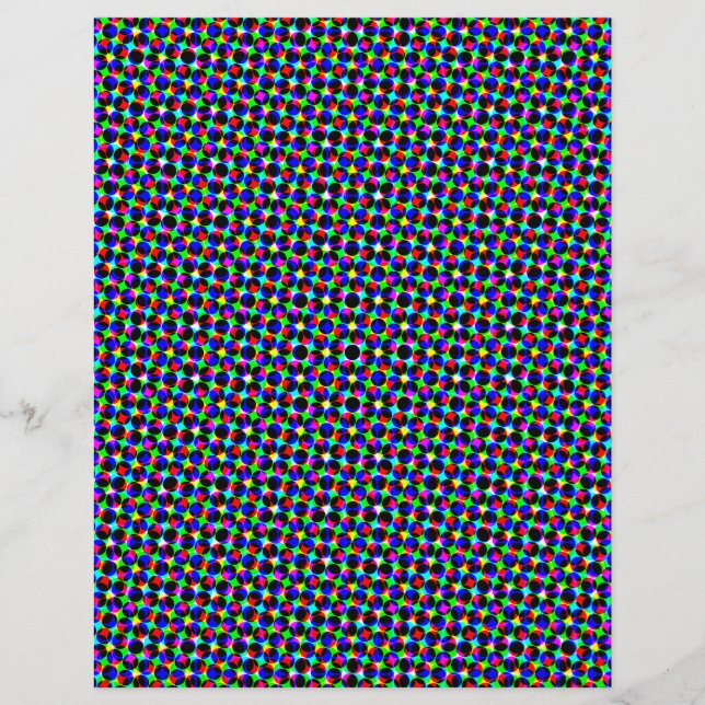 Farbiges Polka-Dots-Scrapbook (Vorderseite)