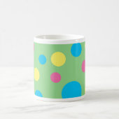 Farbiges Polka-Punktmuster Kaffeetasse (Mittel)