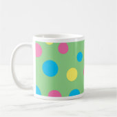 Farbiges Polka-Punktmuster Kaffeetasse (Links)