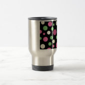Farbiges Polka-Punktmuster Reisebecher (Mittel)