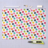 Farbiges Polka-Punktpapier Seidenpapier (Handwerk)