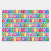 Farbiges Popsicle Ice Lololly Muster Geschenkpapier Set (Vorderseite 2)