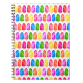Farbiges Popsicle Ice Lololly Muster Notizblock (Vorderseite)
