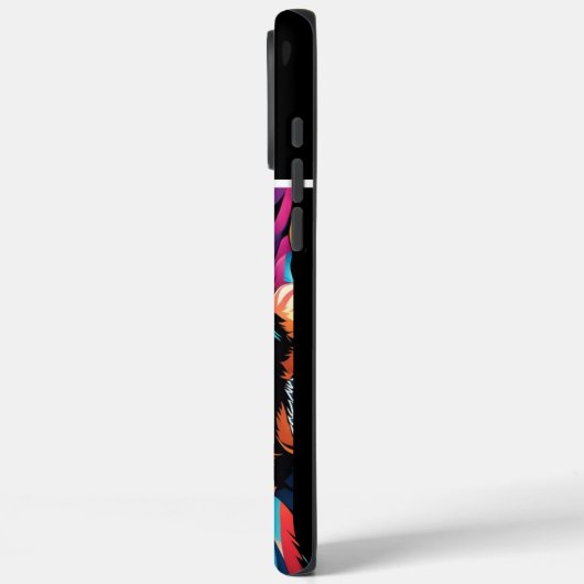 Farbiges Portrait Case-Mate iPhone Hülle (Rückseite / Links)