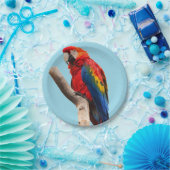 Farbiges Portrait-Foto Pappteller (Party)