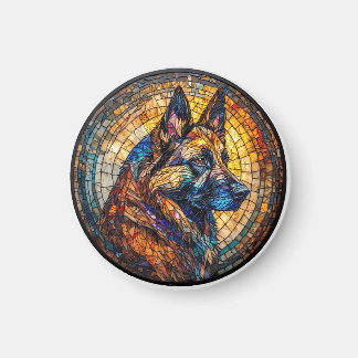 Farbiges Portrait Magnet