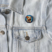 Farbiges Portrait von Hunden aus festem Glas Button (Beispiel)