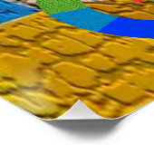 Farbiges Poster (Ecke)