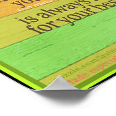 Farbiges Poster "Was wäre, wenn...das beste Intere (Ecke)