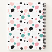 Farbiges Preppy-Ink-Muster für Personalisiertes No Notizblock (Rückseite)