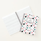 Farbiges Preppy-Ink-Muster für Personalisiertes No Notizblock (Innenseite)