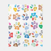 Farbiges Prismentier Fleecedecke (Vorderseite)