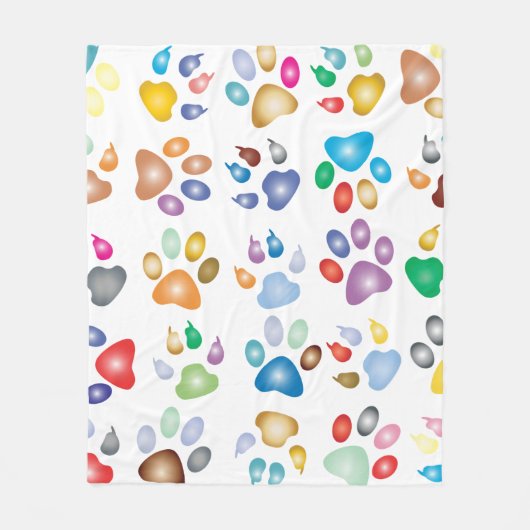 Farbiges Prismentier Fleecedecke (Vorderseite)