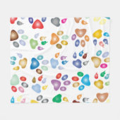 Farbiges Prismentier Fleecedecke (Vorderseite (Horizontal))